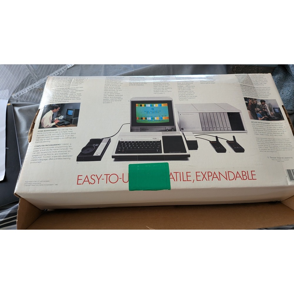 Texas Instruments TI-99/4A Home Computer Vintage 16-Bit System Original Box - Picture 2 of 16